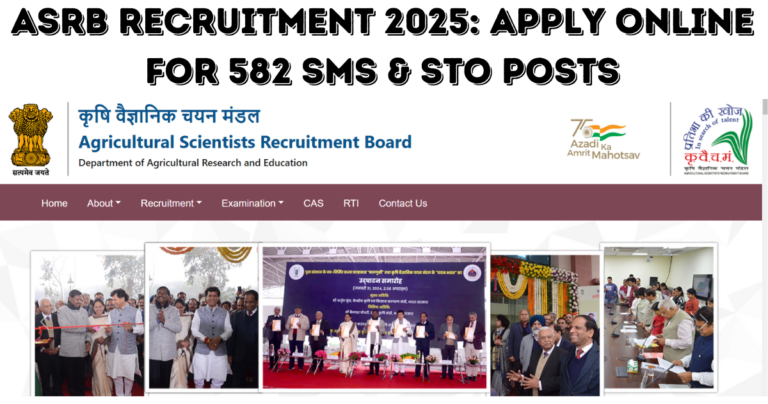 ASRB Recruitment 2025