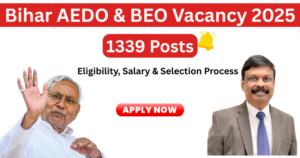 Bihar AEDO & BEO Vacancy 2025