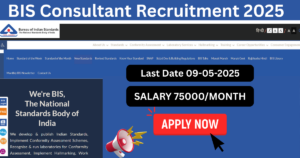 BIS Consultant Recruitment 2025 – Apply Online for 160 Posts | Eligibility, Salary, PDF