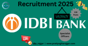 IDBI Bank SO Recruitment 2025 Notification & Online Form