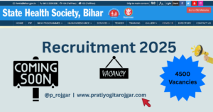 SHS Bihar CHO Recruitment 2025 - Apply Online for 4500 Community Health Officer Posts