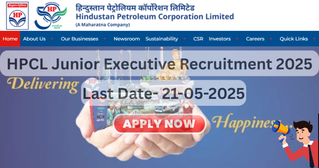 HPCL Junior Executive Recruitment 2025