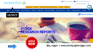 Canara Bank Securities Trainee Recruitment 2025 – Apply Online Before May 31