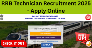 RRB Technician Recruitment 2025 - Apply Online for 6238 Posts