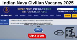 Indian Navy Civilian Recruitment 2025